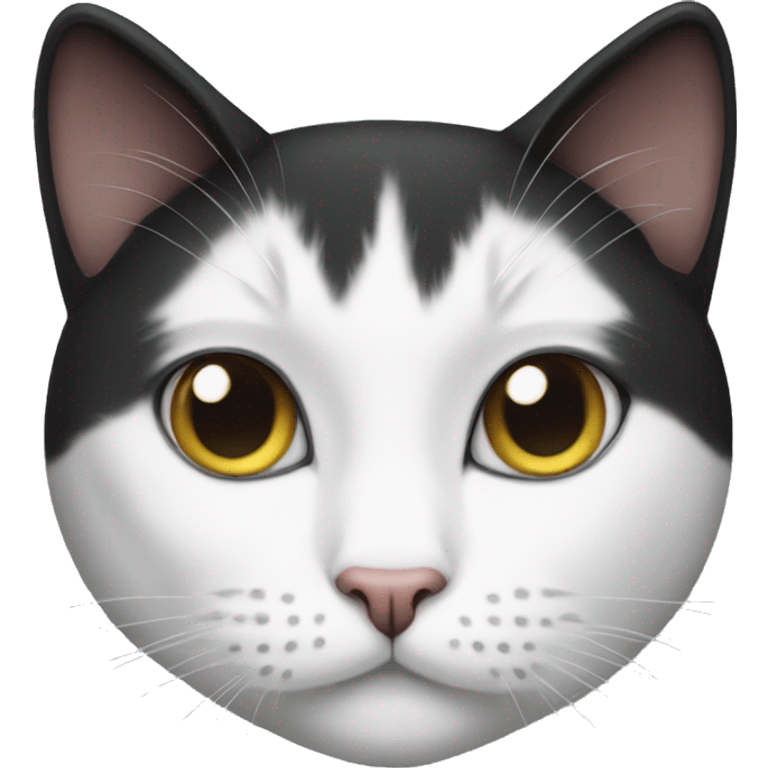 A tuxedo cat  emoji