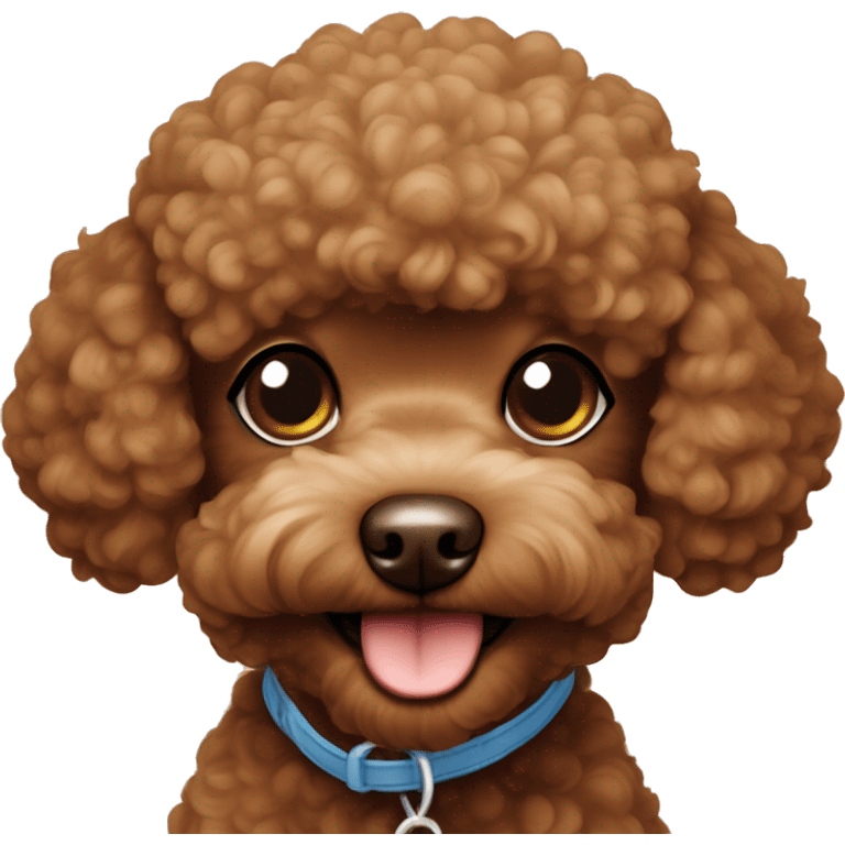 Toy poodle brown  emoji