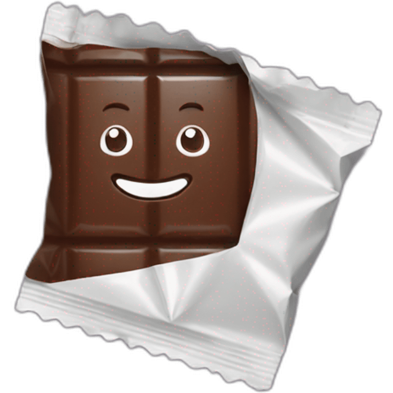 Chocolate bar wrapper emoji