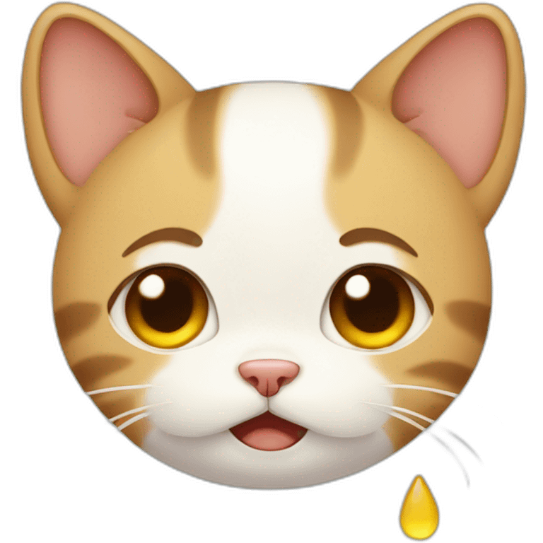 cute crying cat emoji