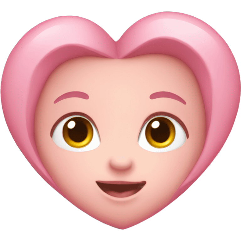 Baby pink heart emoji