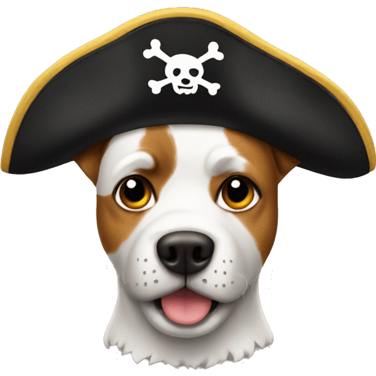 dog with pirate hat  emoji