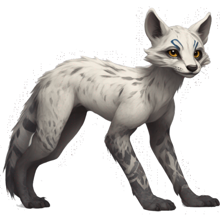 Modern Rare Fantasy Vernid-Trico-species by LiLaiRa, markings, full body emoji