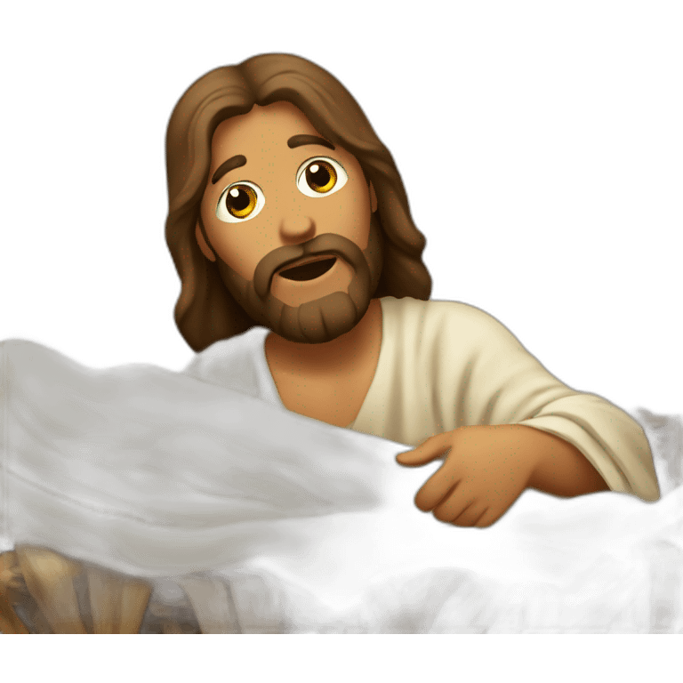 jesus in the manger emoji