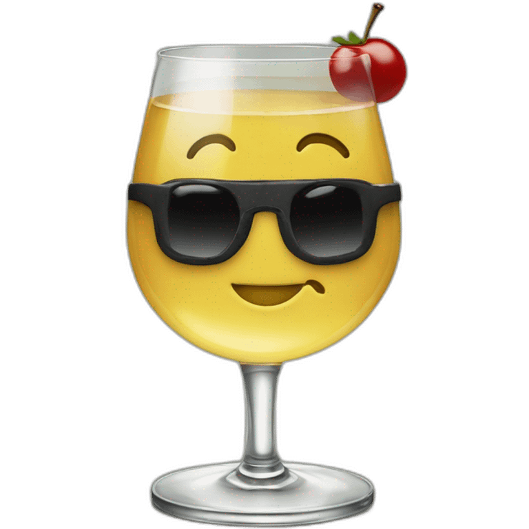 Leonardo Di Caprio movie The Great Gatsby with a glass of martini emoji