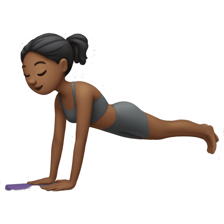 girl doing pilates emoji