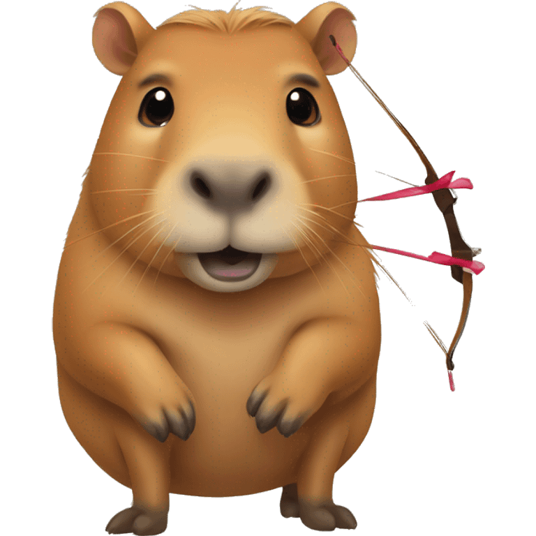 capybara with a bow emoji