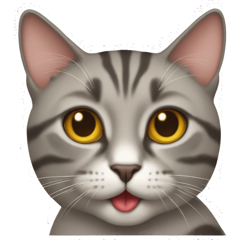 Cat with tongue sticking out emoji