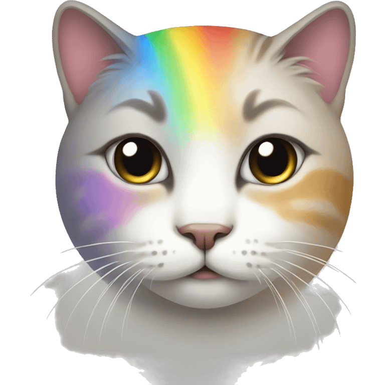 Cat with rainbow  emoji