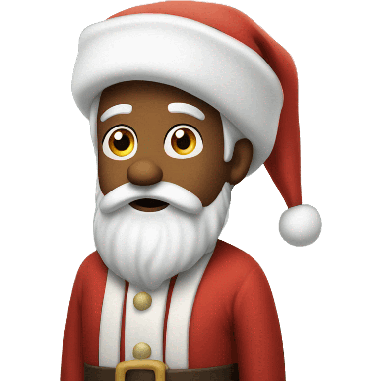 confused santa claus emoji