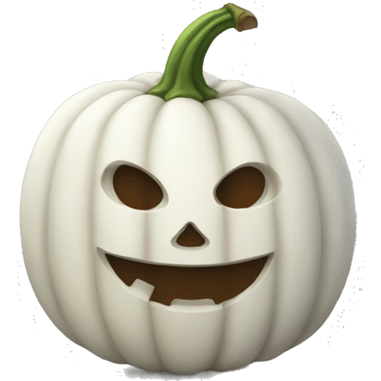 White pumpkin emoji