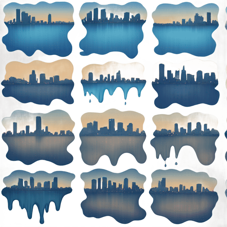 water splash skyline emoji