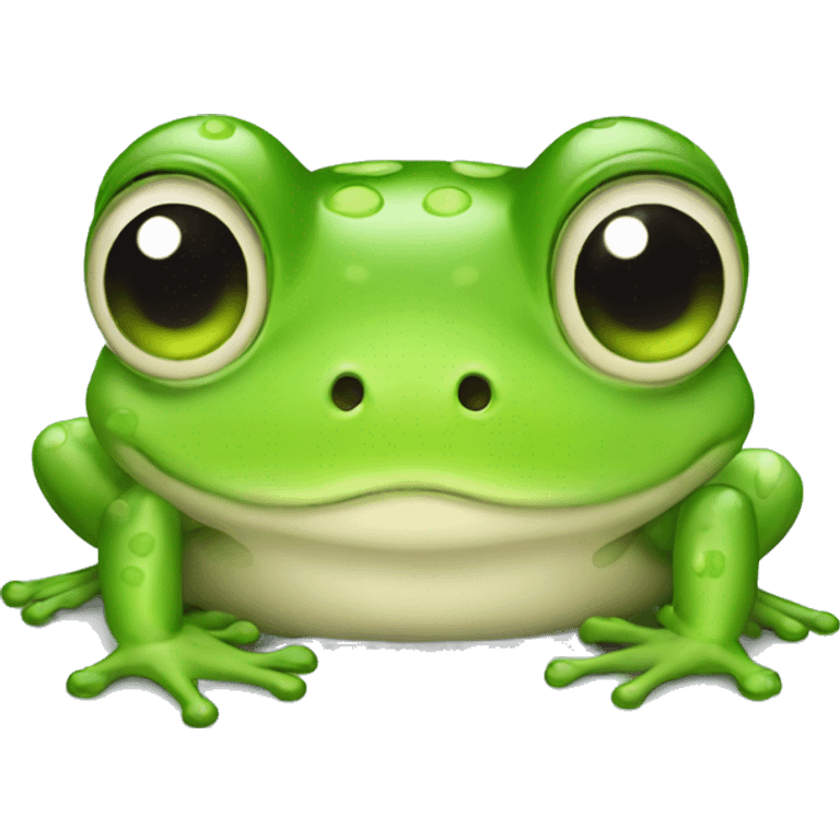 Cute frog emoji