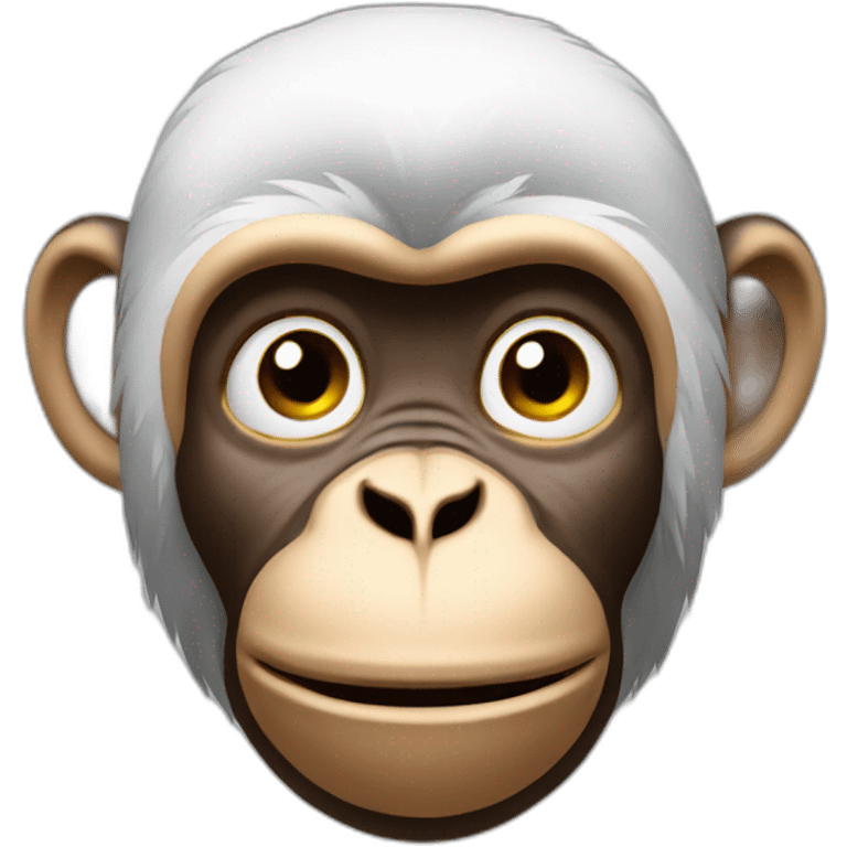 A thinking monkey emoji