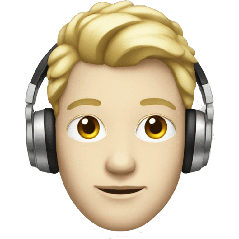 Dj with white skin emoji