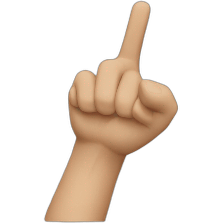 Create a pointing hand emoji. emoji