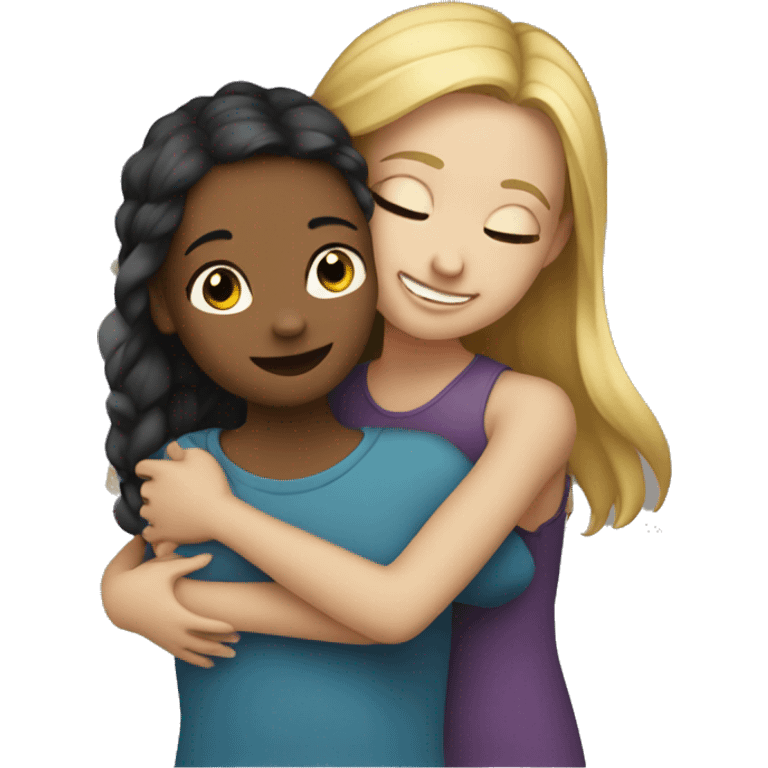 a girl’s hugging a girl emoji