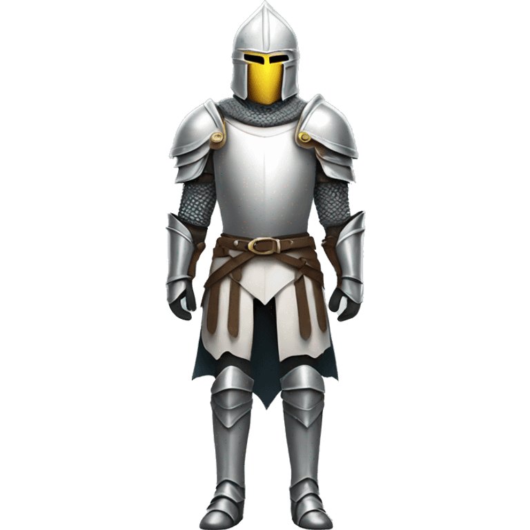 full body white warrior knight emoji