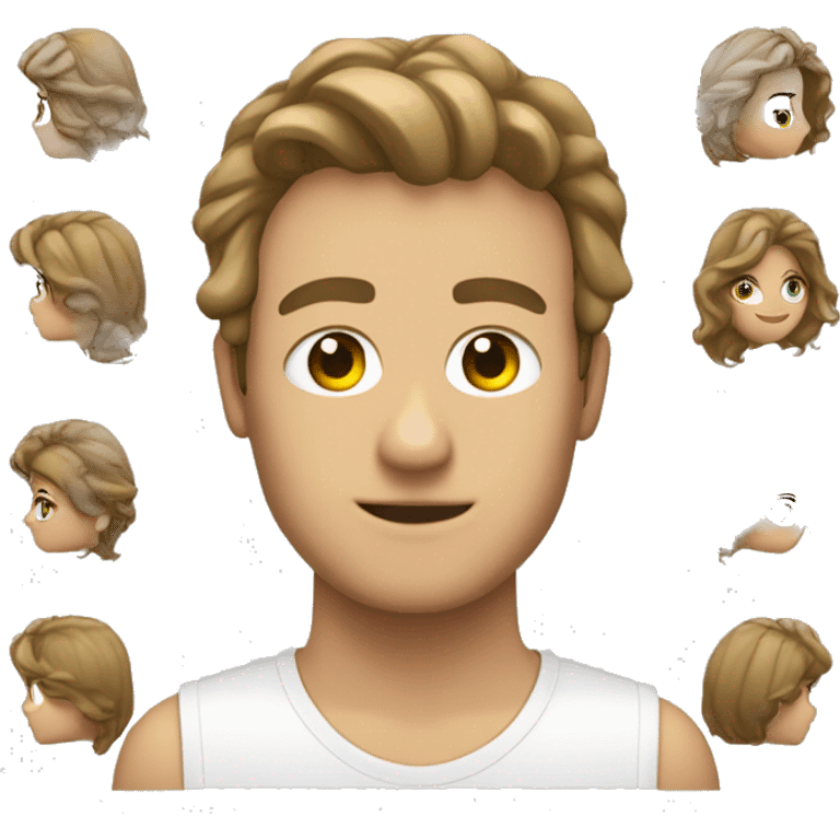 persona con capelli davanti all’occhio destro emoji