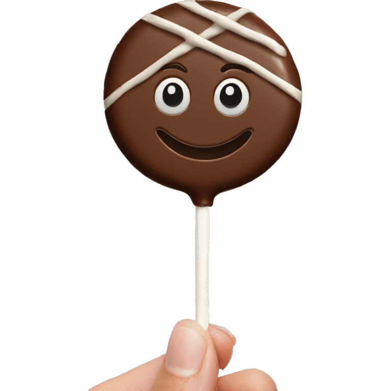 Chocolate lollipop  emoji