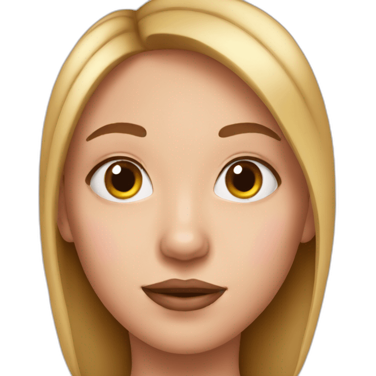 Girl with pig nose emoji