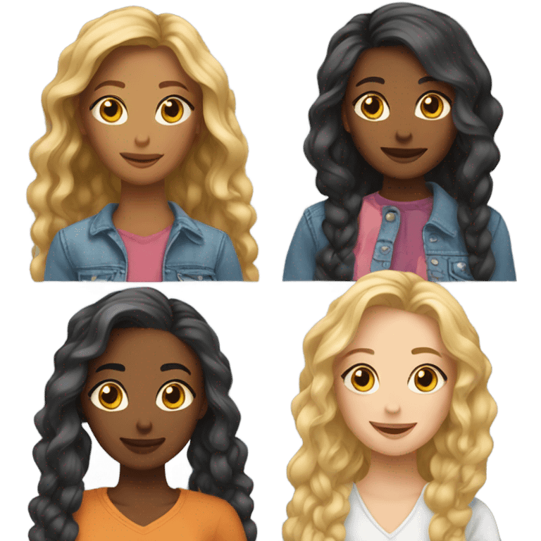 4 girlfriends  emoji