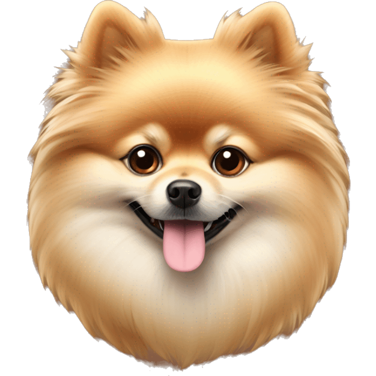 autumn cozy Pomeranian spitz dog emoji