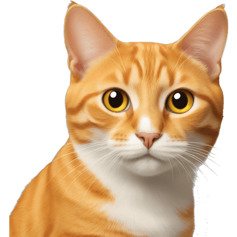 Orange cat and small  emoji