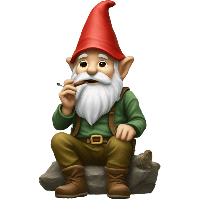 Gnome smoking  emoji