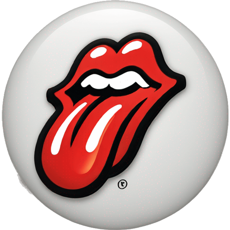 Rolling Stones logo emoji