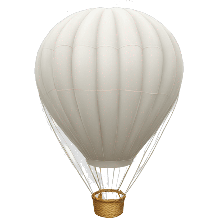  white hot air balloon  emoji