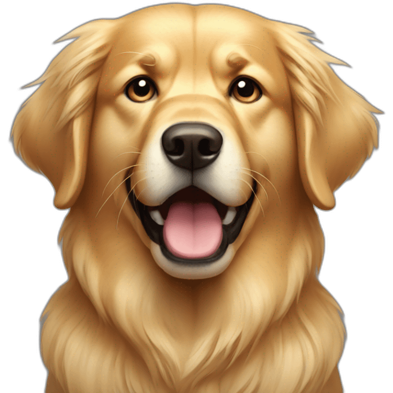 Angry golden retriever emoji