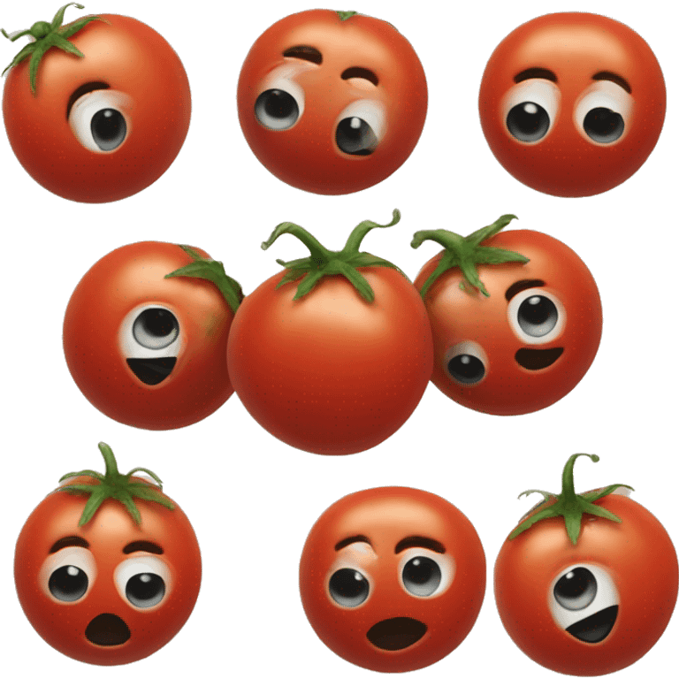 tomato with 3 dark holes emoji