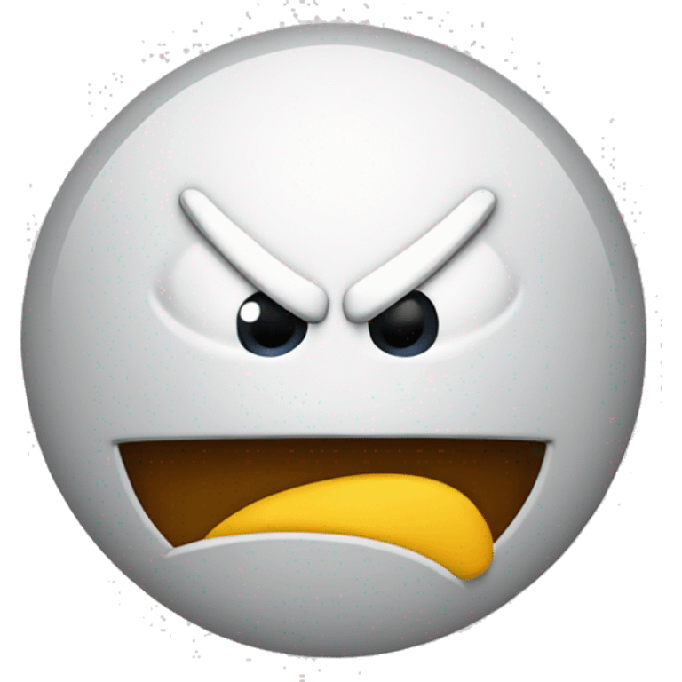 Angry face with node  emoji