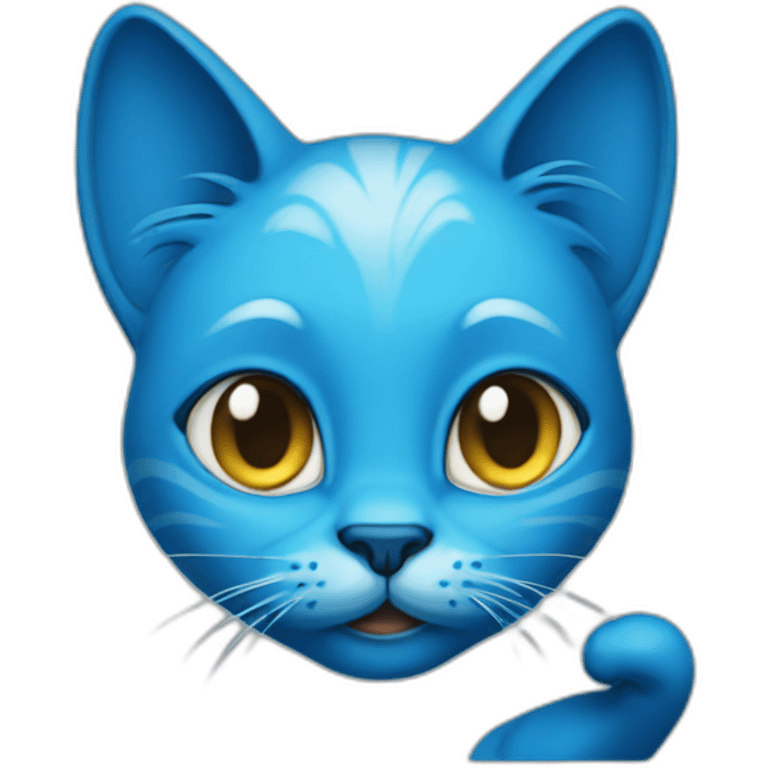 Blue Smurf cat emoji