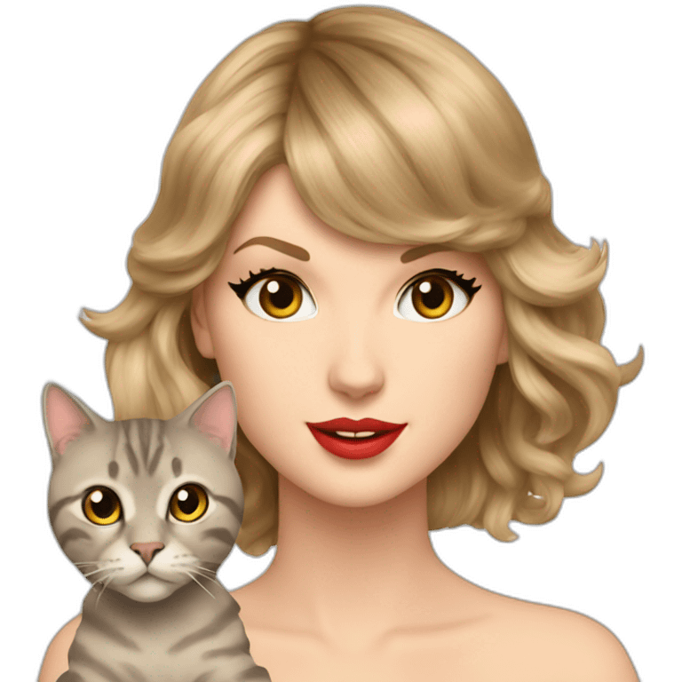 taylor swift with cat emoji