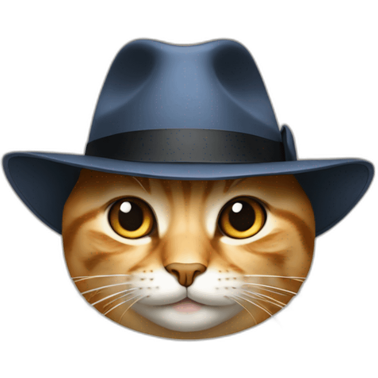 cat in fedora emoji