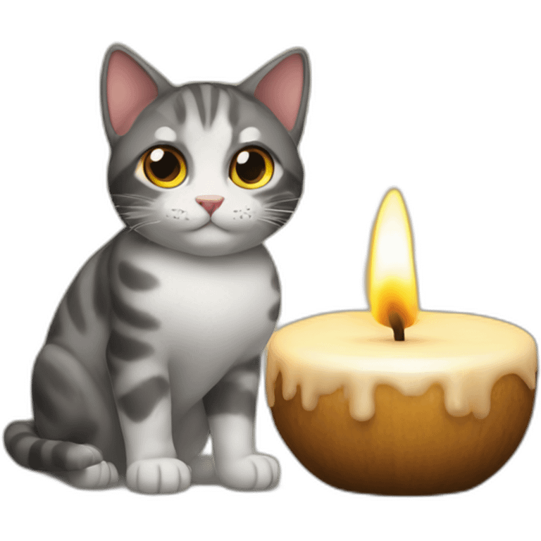 cat+velas emoji