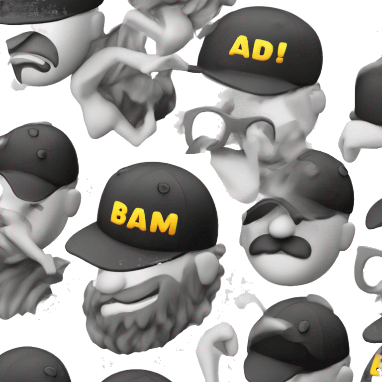 Create illustration 3D Logo Design Name "BADBOYSIN" Best Logo emoji