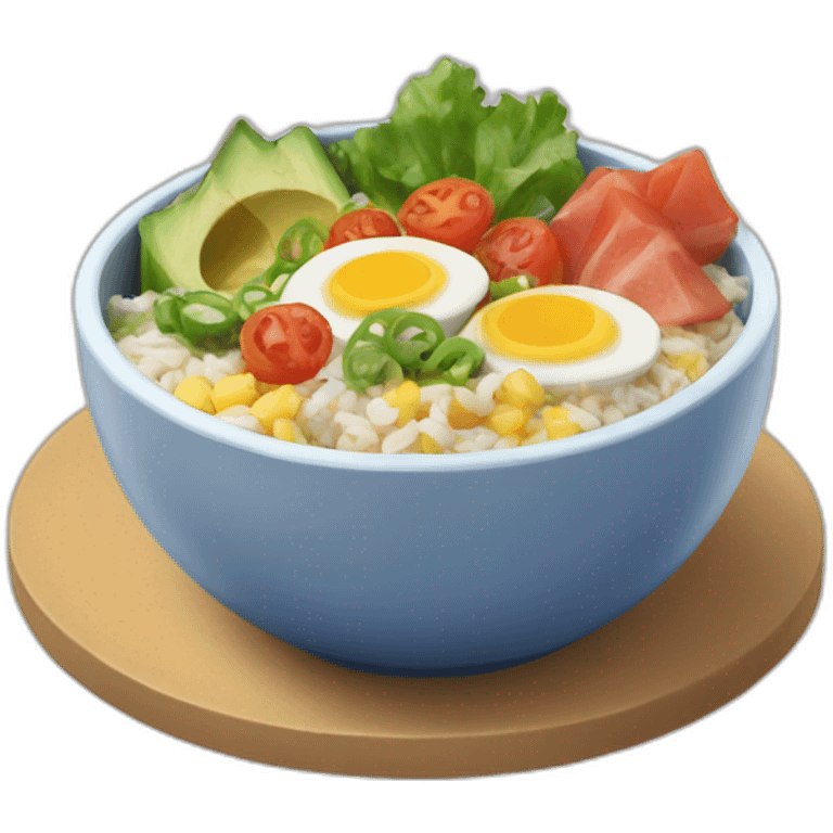 poke bowl emoji