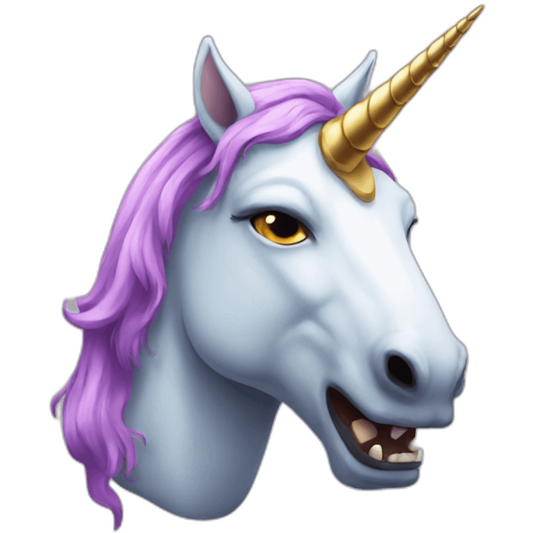 evil unicorn emoji