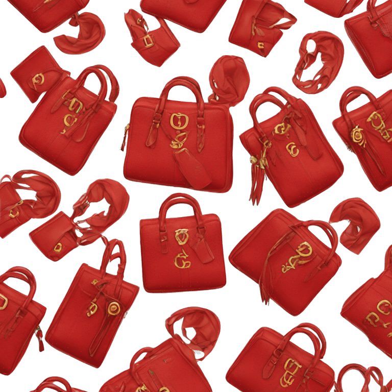 Red Gucci bag emoji