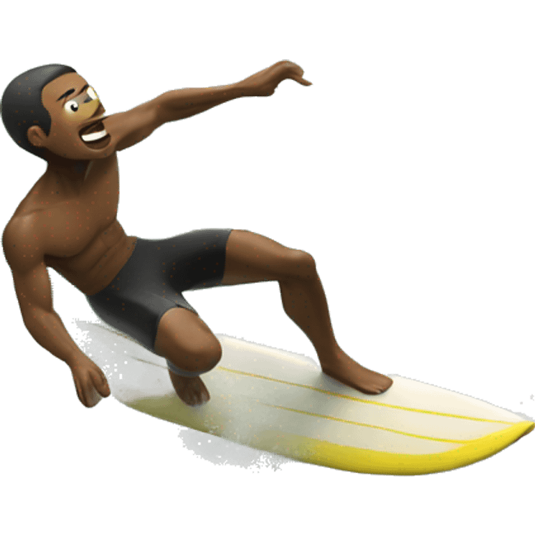 Surfer hitting the lip  emoji