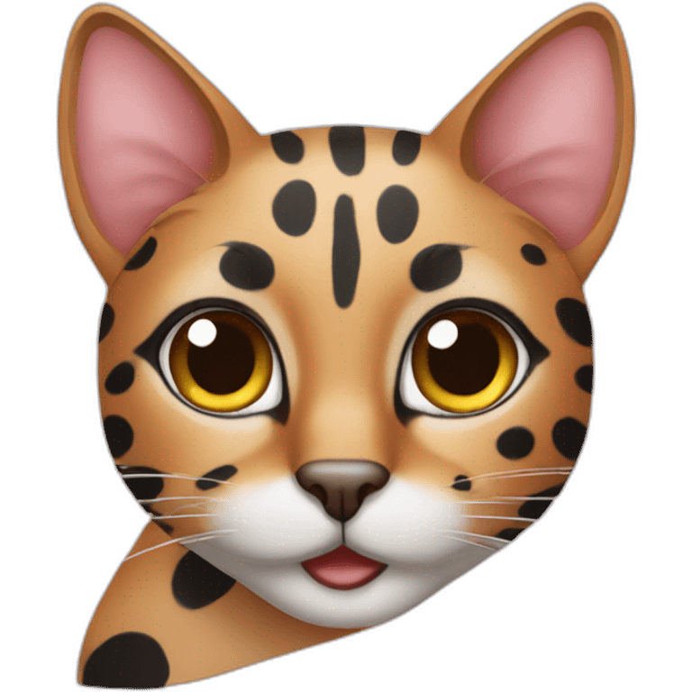 Spotted cat emoji