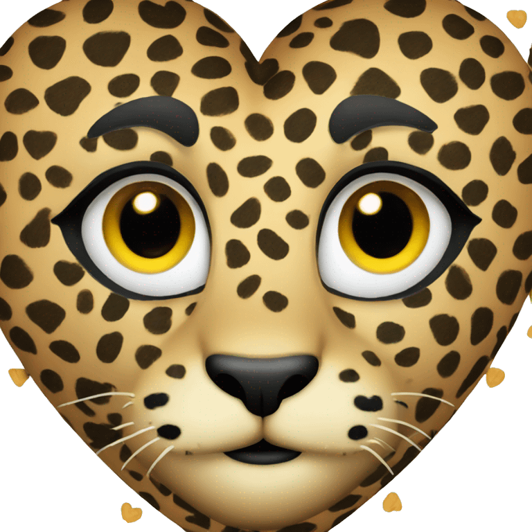 heart with leopard print  emoji