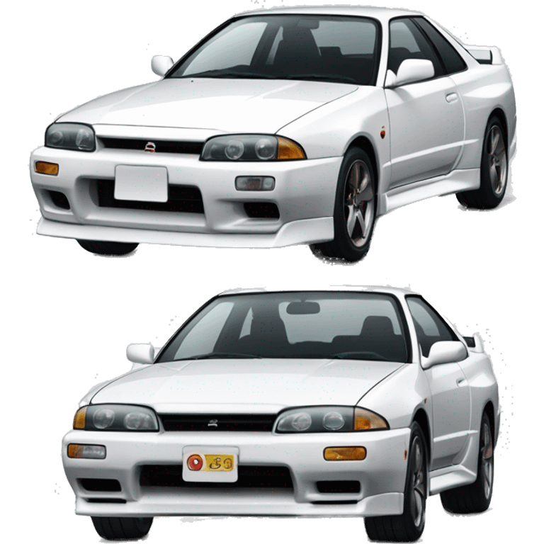 white nissan skyline r32 emoji