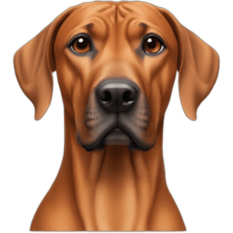 Big block head Rhodesian ridgeback emoji