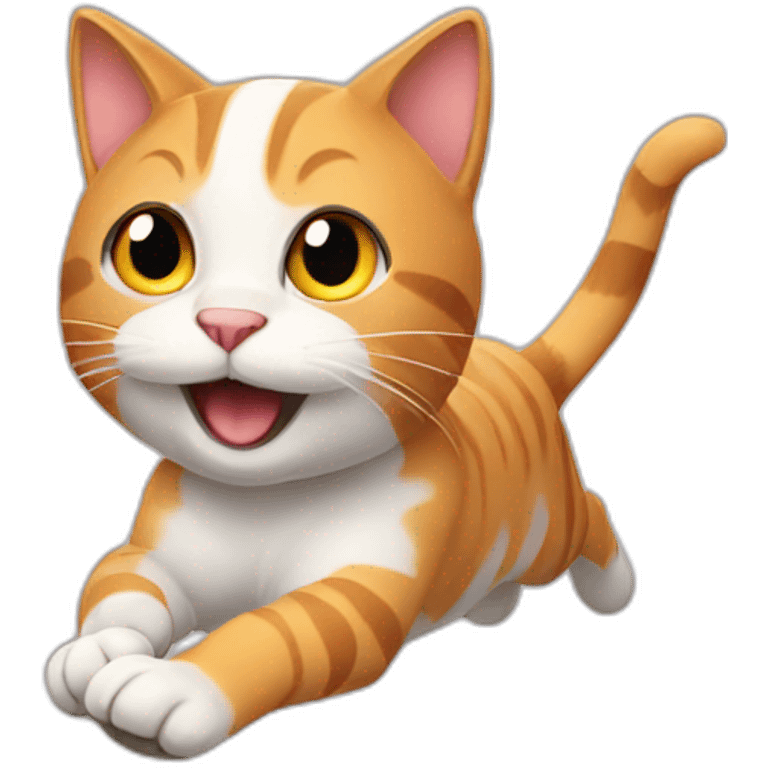 cat running emoji