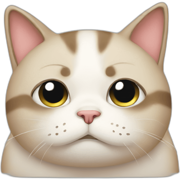 sad cat fat emoji