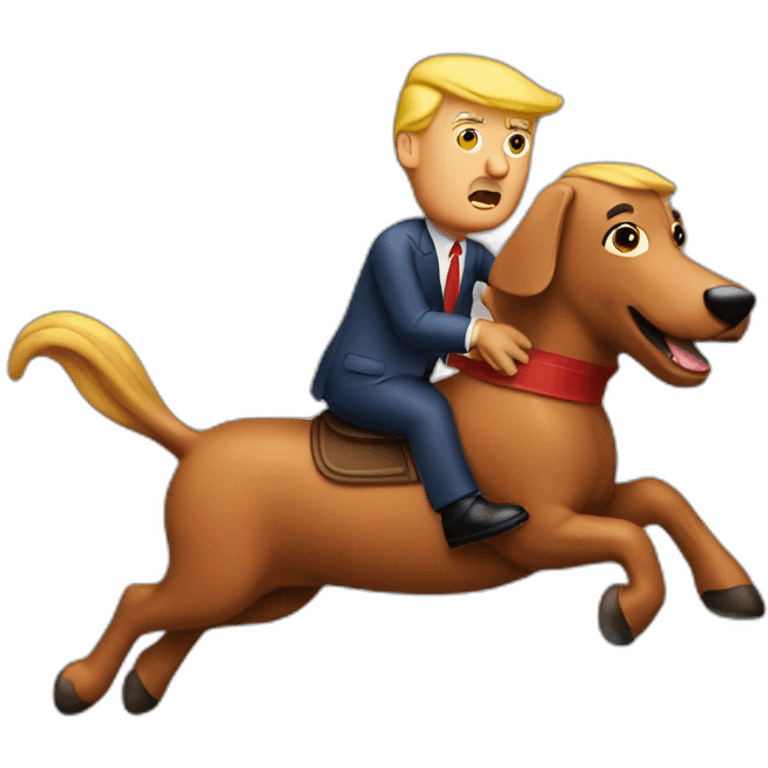 trump-riding-sausage emoji